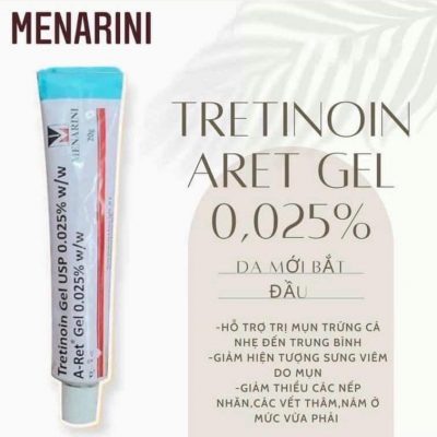 Tretinoin Gel USP Aret 0.025 Điều Trị Mụn Chống Lão Hóa Da-7