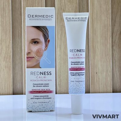 Kem Dưỡng Chống Đỏ Da Dermedic Redness Calm Rosacea Prone Skin Concentrate Cream For Chronic Redness 40ml-2