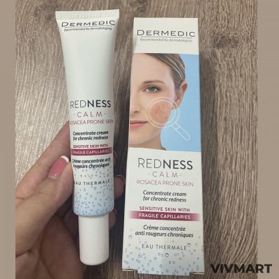 Kem Dưỡng Chống Đỏ Da Dermedic Redness Calm Rosacea Prone Skin Concentrate Cream For Chronic Redness 40ml-3