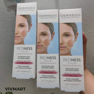 Kem Dưỡng Chống Đỏ Da Dermedic Redness Calm Rosacea Prone Skin Concentrate Cream For Chronic Redness 40ml-8