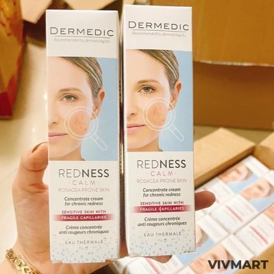 Kem Dưỡng Chống Đỏ Da Dermedic Redness Calm Rosacea Prone Skin Concentrate Cream For Chronic Redness 40ml-9