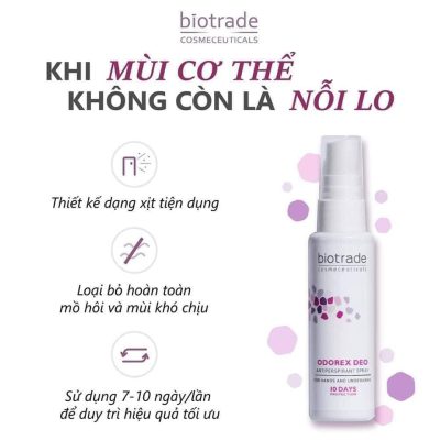 Xịt Khử Mùi Cơ Thể Biotrade Odorex Deo Antiperspirant Spray 40ml-3